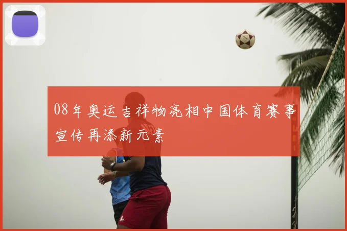08年奥运吉祥物亮相中国体育赛事宣传再添新元素